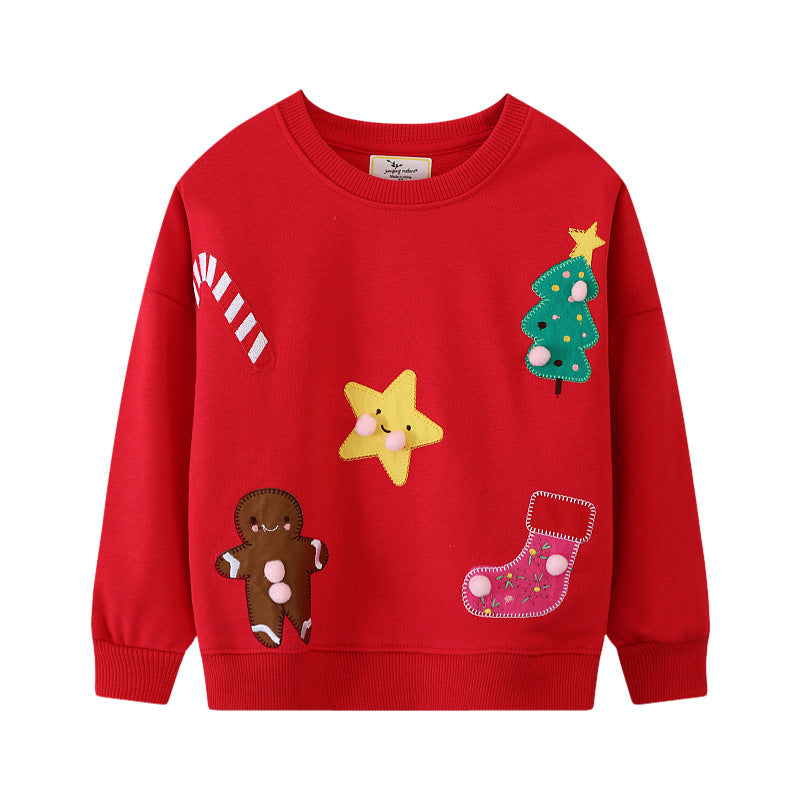 Kinder Sweatshirt mit festlichem Weihnachtsdesign Drune