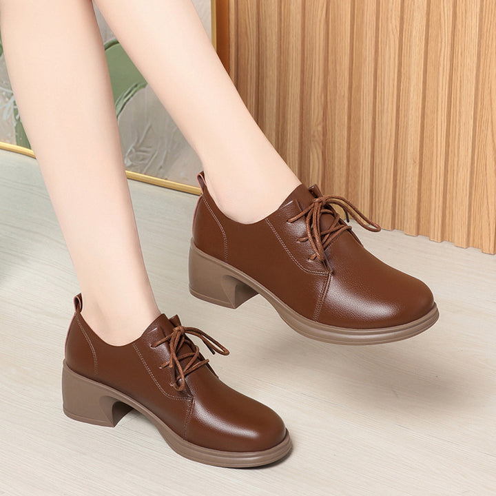 Damen Schnürschuhe mit elegantem Blockabsatz und ergonomischer Polsterung Drune