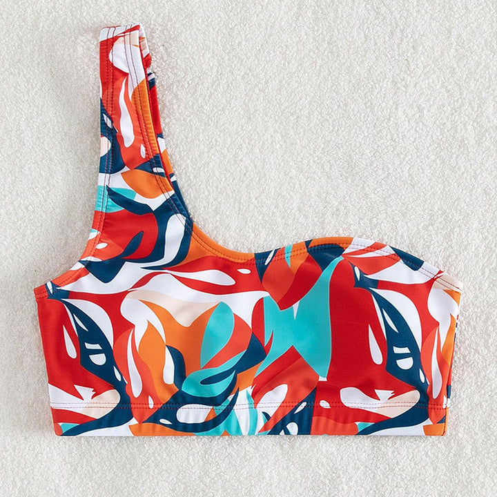 Damen asymmetrisches Bikini-Oberteil Drune