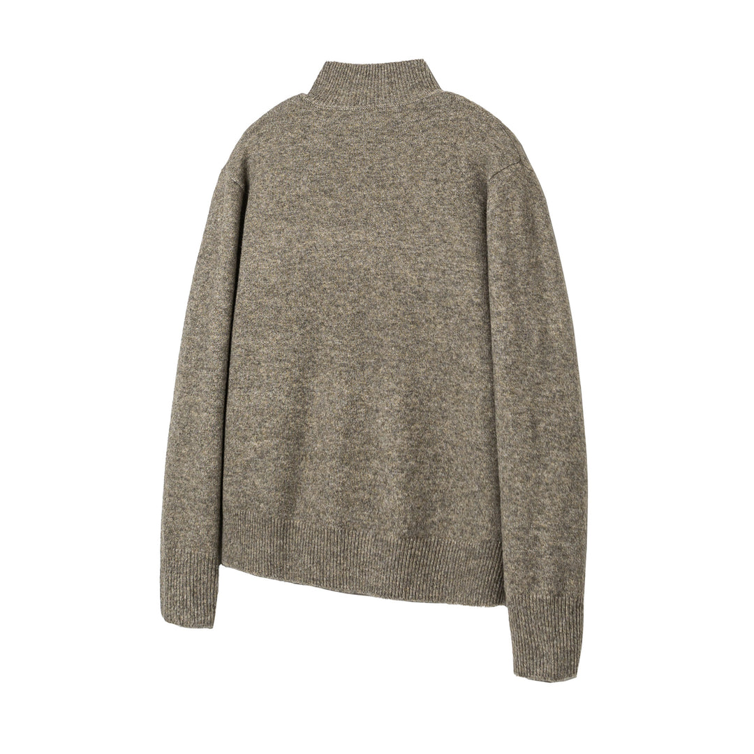 Damen Strick-Cardigan mit Stehkragen, durchgehender Knopfleiste und geripptem Saum Drune