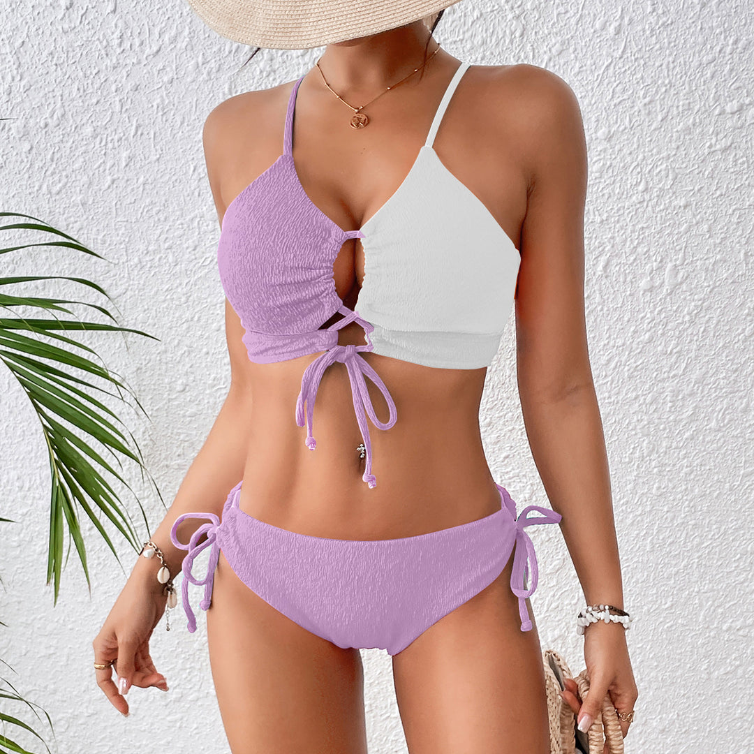 Damen Bikiniset mit verstellbarem Oberteil und modischem Cut-Out Drune