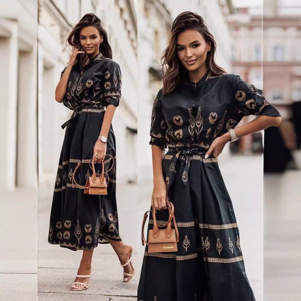 Damen Kaftan Kleid Drune