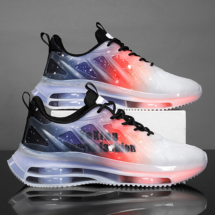 Unisex futuristische transparente Runner mit integrierter Luftkammer-Zwischensohle und reflektierendem Tech‑Mesh Drune