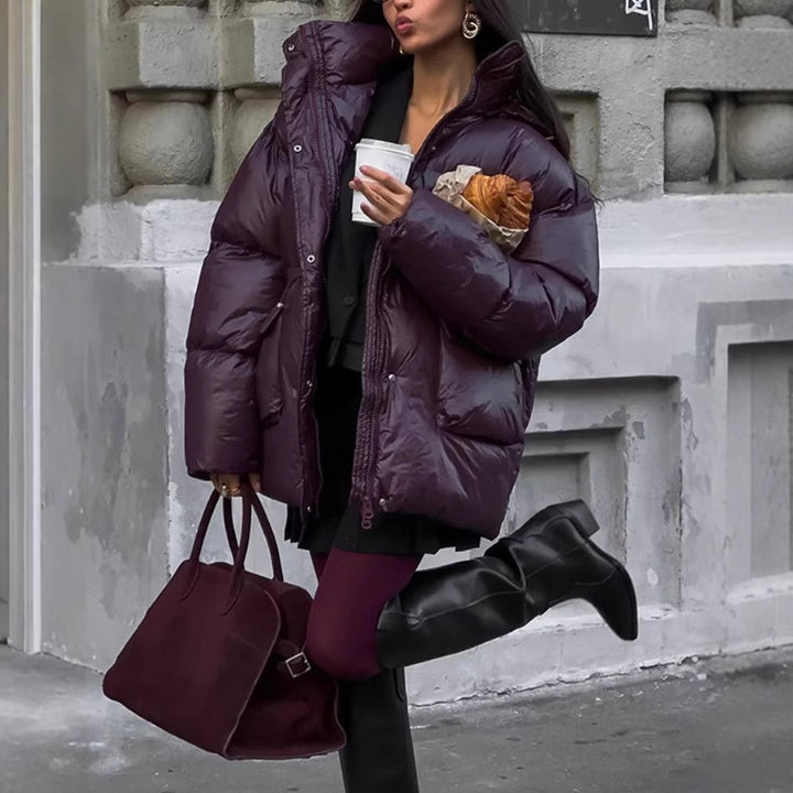 Damen Winterjacke mit voluminösem Schnitt und Wärmeisolierung Drune