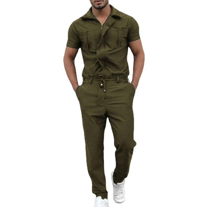 Damen Overall mit praktischen Taschen und elastischem Bund Drune