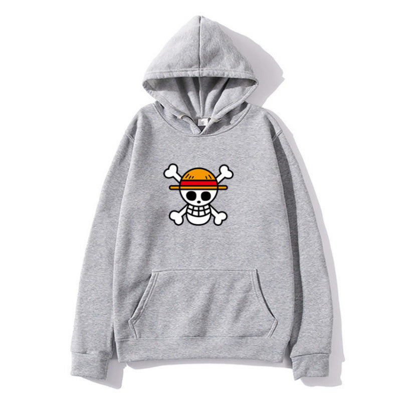 Damen Kapuzenpullover mit kreativem Piratenmotiv und bequemer Passform Drune