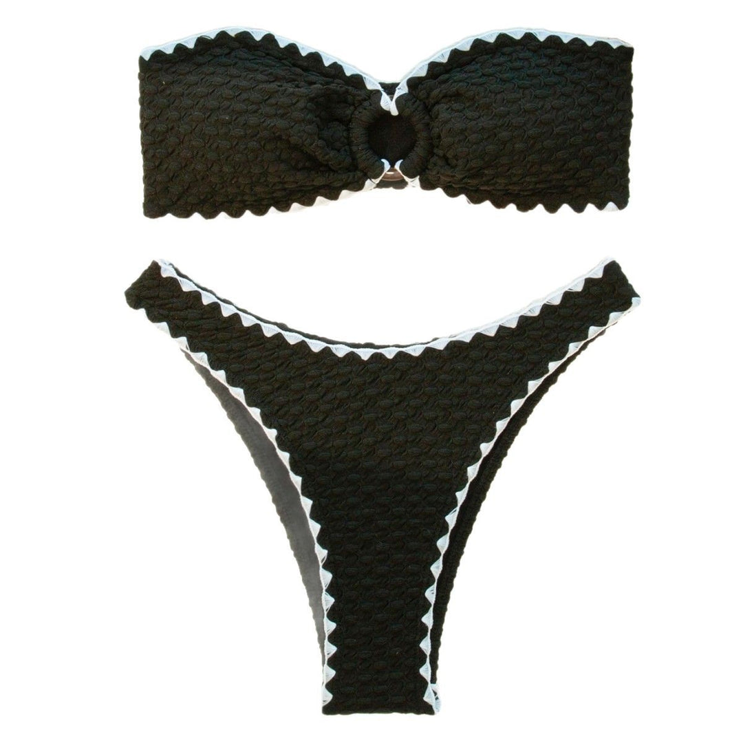 Damen Bandeau-Bikini mit einzigartigem Strukturdesign Drune
