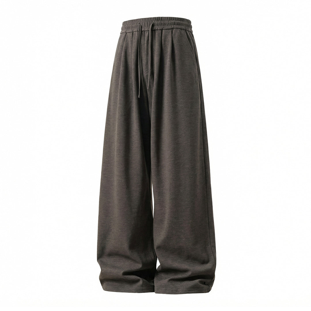 Unisex Extraweite Jersey-Palazzohose mit hohem elastischem Bund, Tunnelzug und fließender Weite Drune