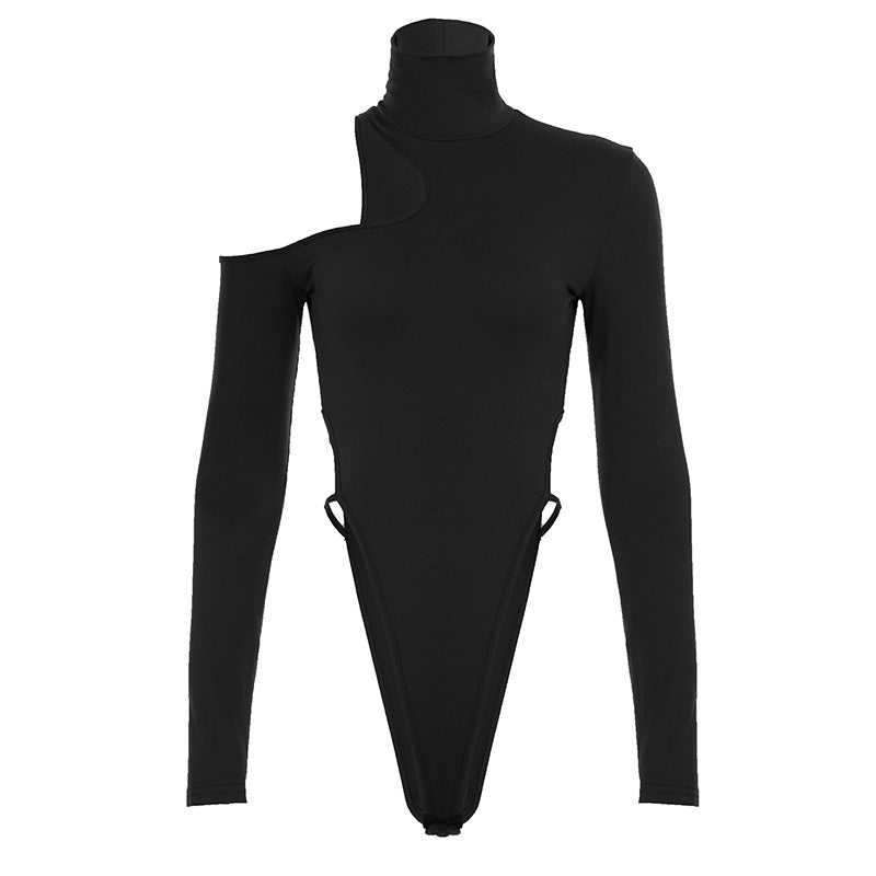 Damen Cut-Out Langarmbody Drune