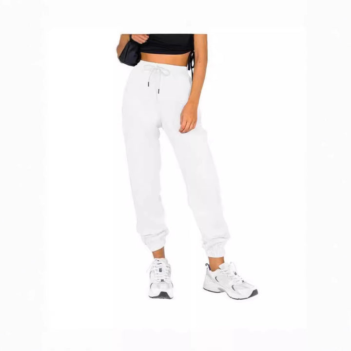 Damen Sportliche Sweatpants mit praktischem Kordelzug und elastischem Bund Drune