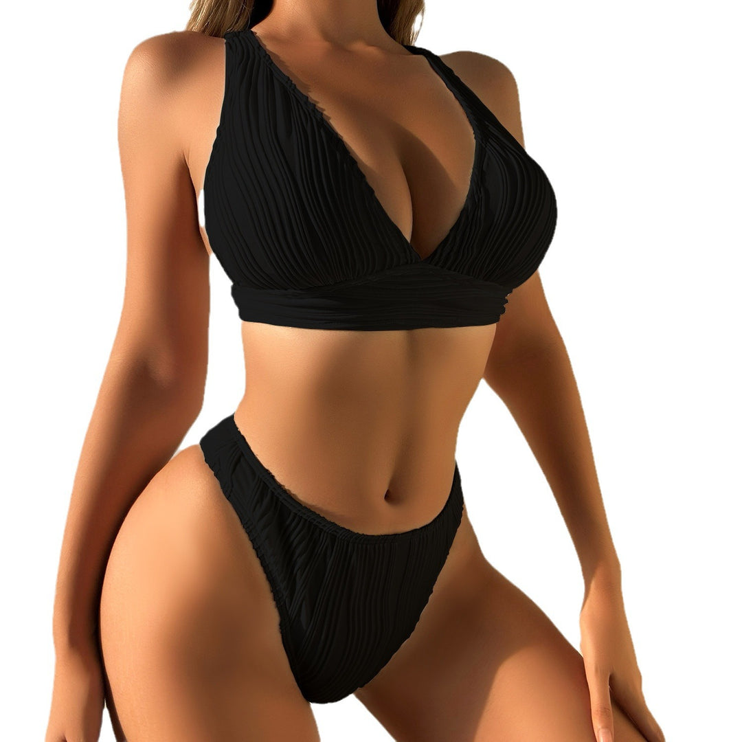 Damen Raffiniertes Triangel-Bikini-Set Drune