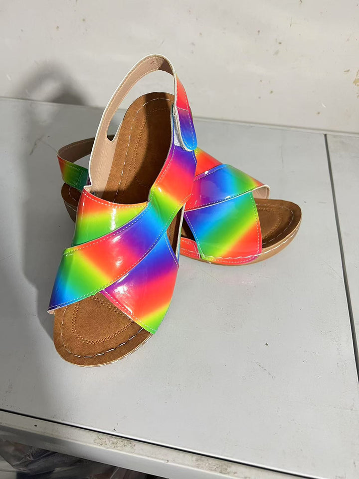 Damen modische Sandalen mit verstellbarem Riemen und anatomischem Fußbett Drune