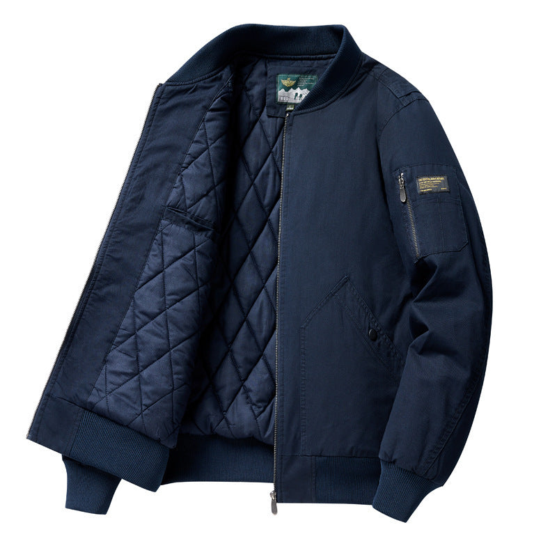 Herren Modische bomberjacke mit Steppdetails Drune