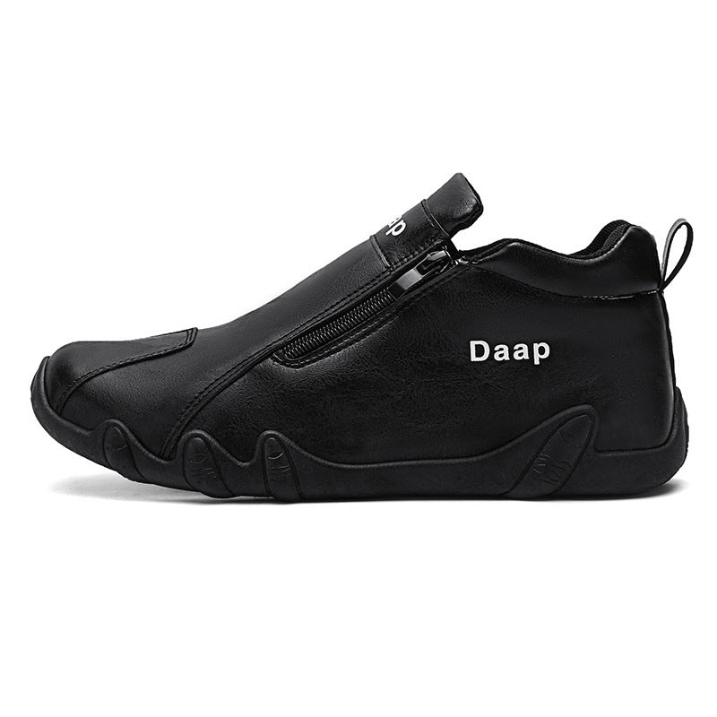 Damen Modische Sneaker mit seitlichem Reißverschluss und ergonomischer Sohle Drune