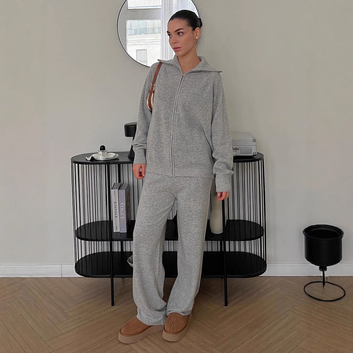 Damen gemütliches Fleece-Set Drune
