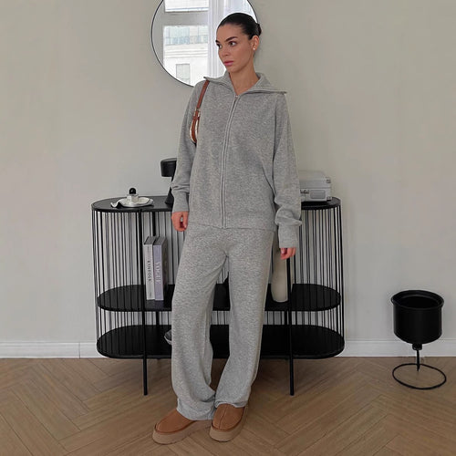 Damen gemütliches Fleece-Set Drune