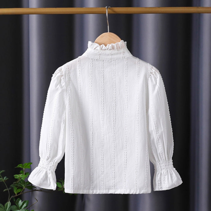 Mädchen Rüschenbluse mit eleganten Spitzenakzenten Drune