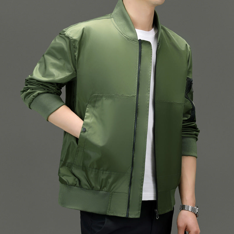 Herren Sportliche Bomberjacke mit funktionalen Taschen und elastischen Bündchen Drune