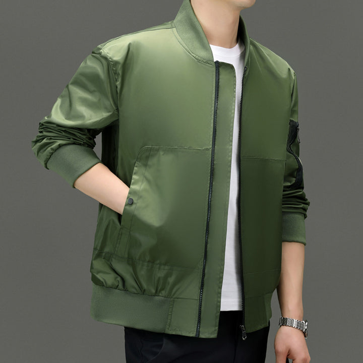 Herren Sportliche Bomberjacke mit funktionalen Taschen und elastischen Bündchen Drune