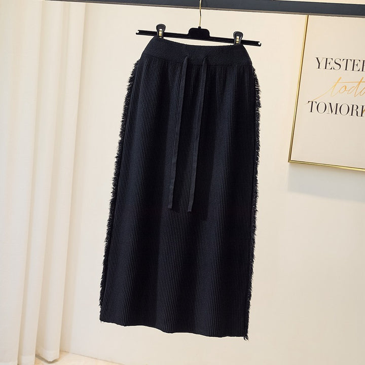Damen Eleganter und luftiger Plissee-Rock Drune