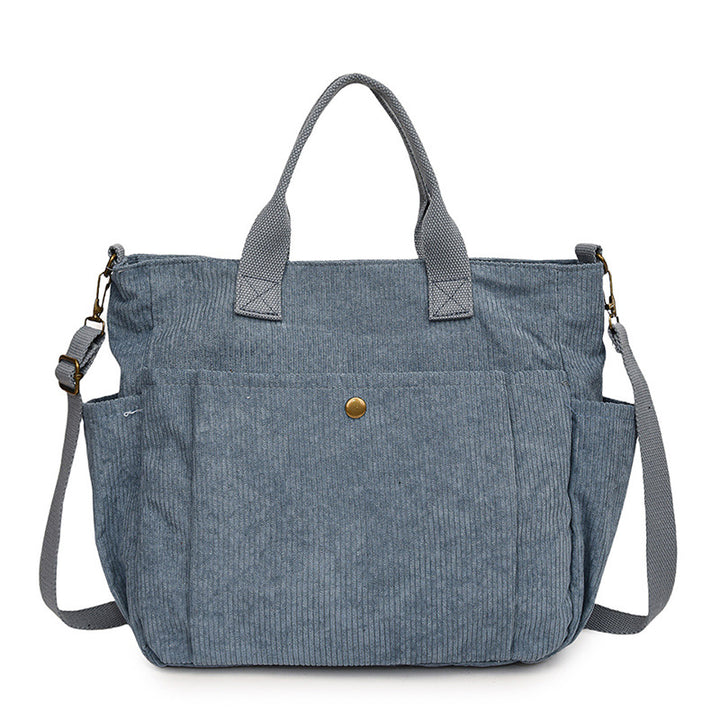 Drune | Corduroy Schultertasche Mit Bequemem Band