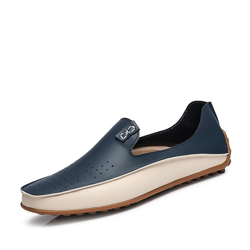 Damen eleganter Driving‑Mokassin mit weichem Lederlook, gepolstertem Komfortfußbett und profiliertem Noppenlaufsohle Drune