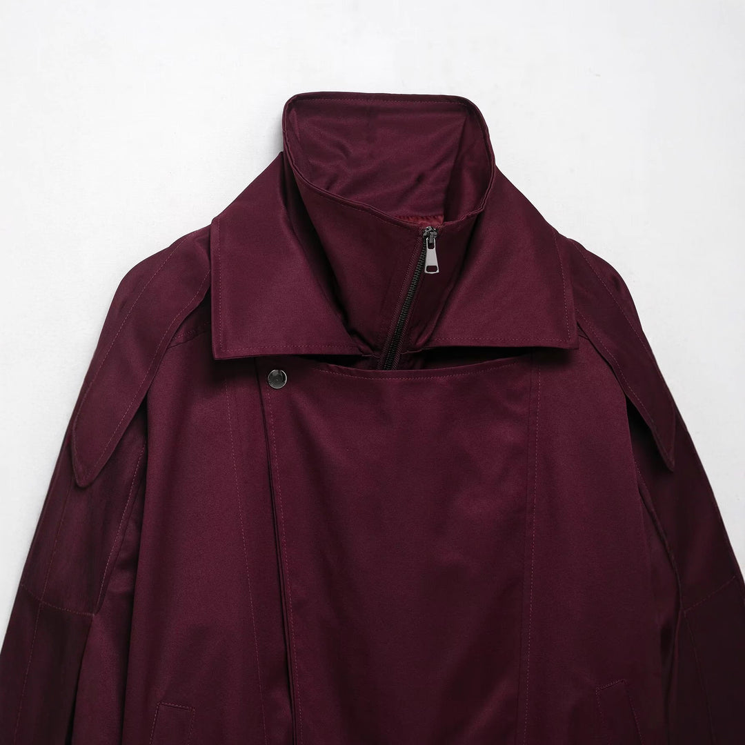 Damen sportliche Übergangsjacke mit verstellbarem Bund und praktischen Taschen Drune