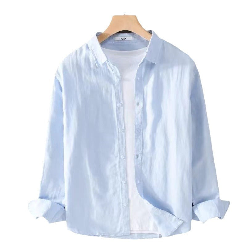 Herren lässige Baumwollbluse mit modernem Schnitt und praktischen Details Drune