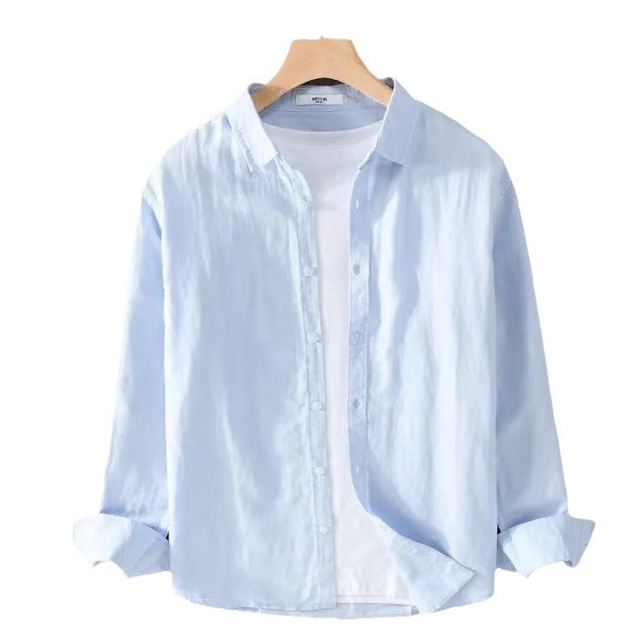 Herren lässige Baumwollbluse mit modernem Schnitt und praktischen Details Drune