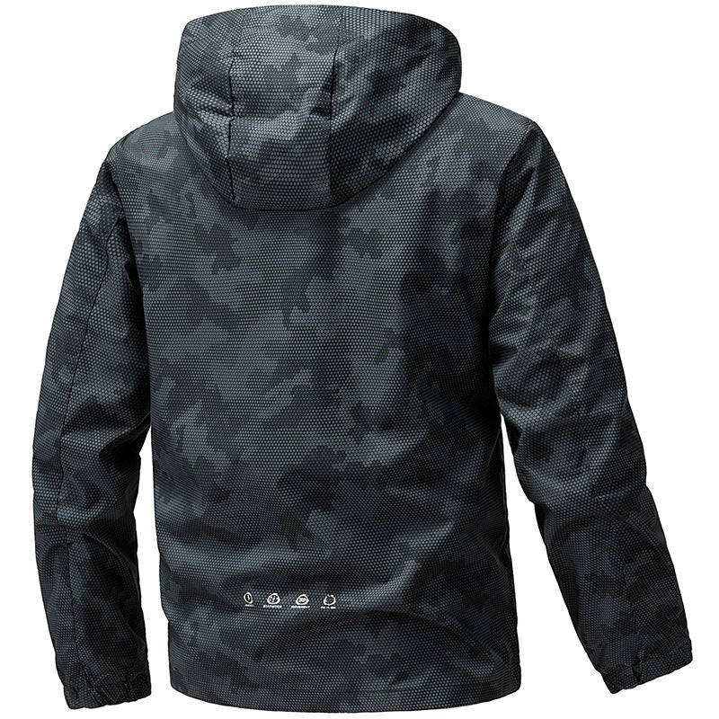 Herren Funktionale Regenjacke Drune