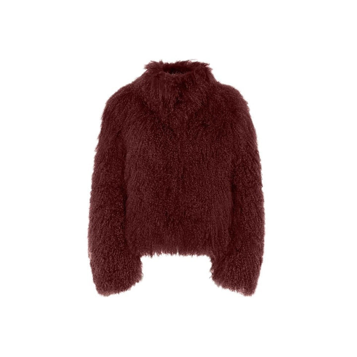 Damen Kuscheliger Pelz-Cardigan mit voluminösen Ärmeln Drune