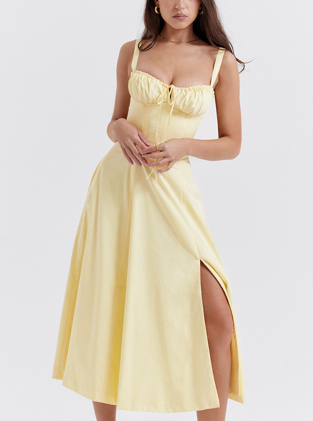 Damen Midikleid mit floralem Muster Drune