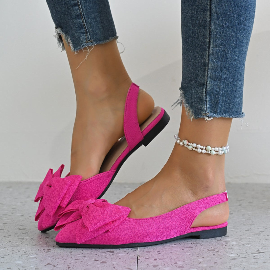 Damen Slingback-Sandalen mit dekorativem Schleifendetail und komfortabler Fußbettung Drune