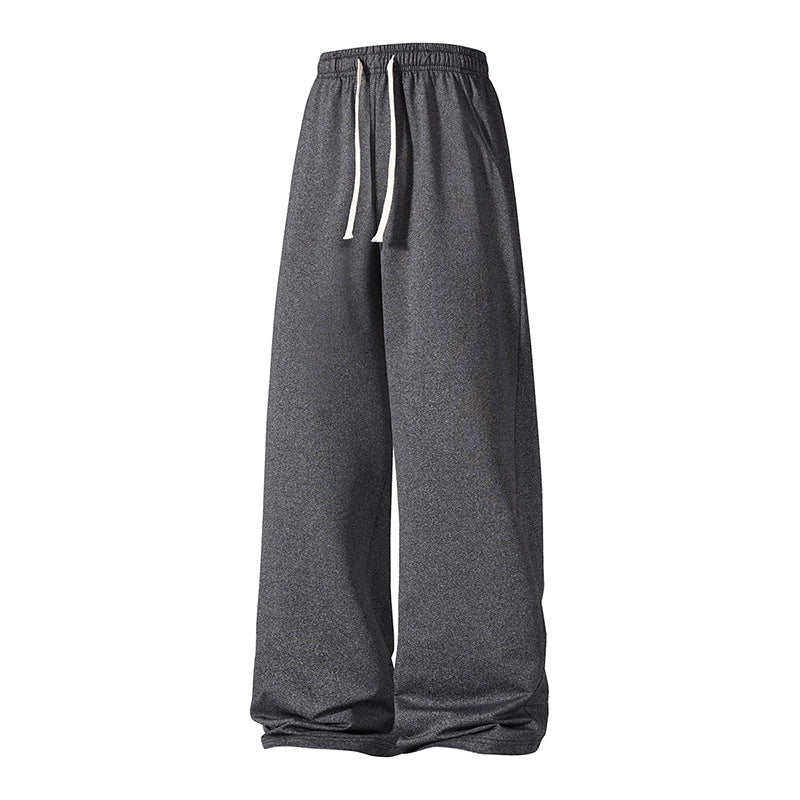 Damen ultraweite Palazzo-Sweathose mit elastischem Komfortbund und Kordelzug Drune