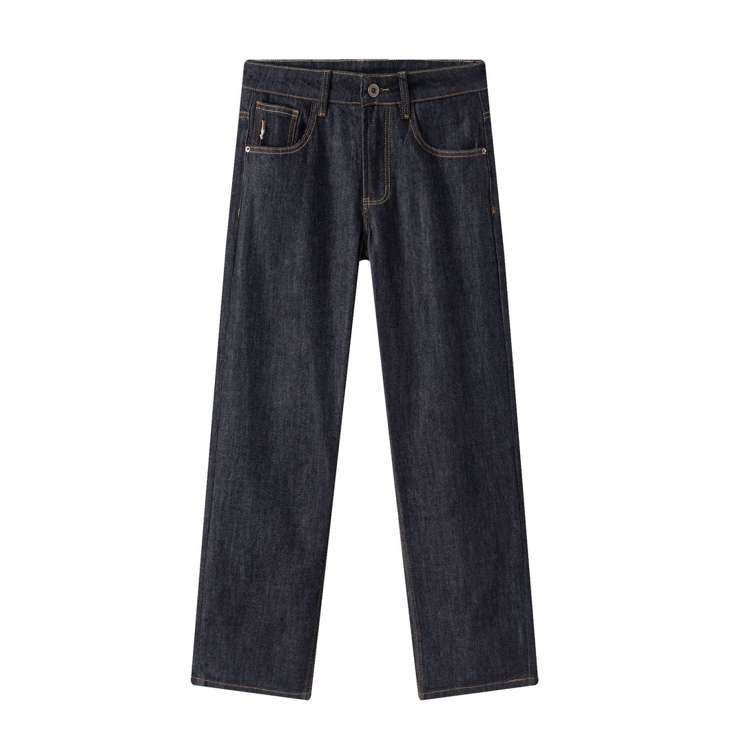 Damen hochtaillierte gerade Jeans aus Premium-Denim Drune