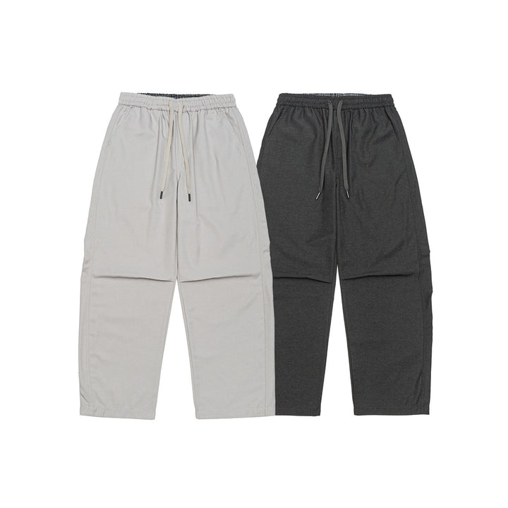 Herren Weite Cropped Cargohose mit Tunnelzug und Kniefalten Drune