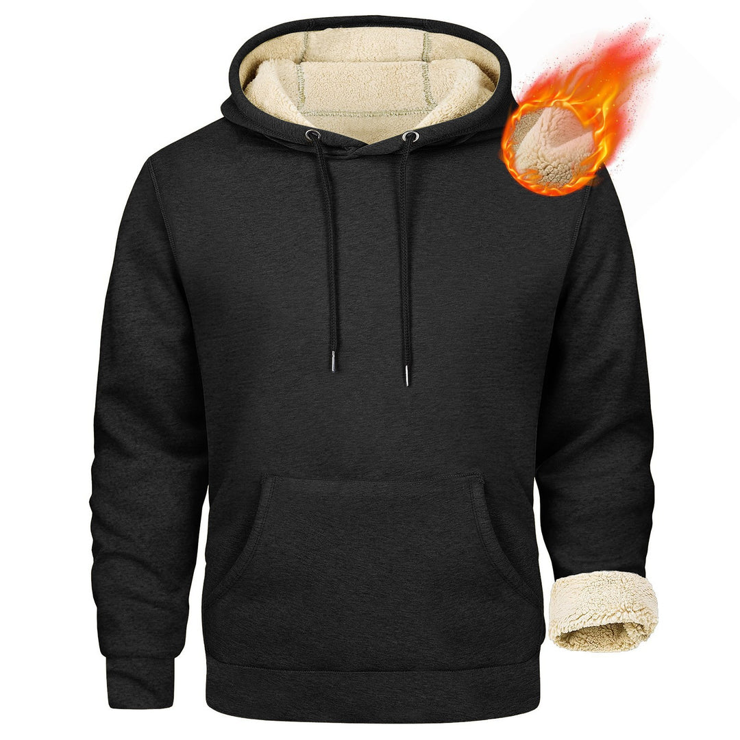 Herren Fleece-Kapuzenpullover mit innenliegendem Kuschelfutter Drune