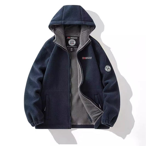 Damen Kapuzen-Fleecejacke mit Teddyfutter und durchgehendem Reißverschluss Drune