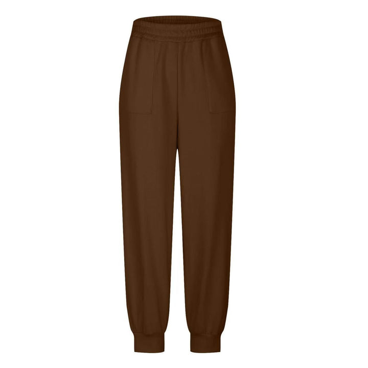 Damen lässige Freizeithose mit hohem Bund Drune