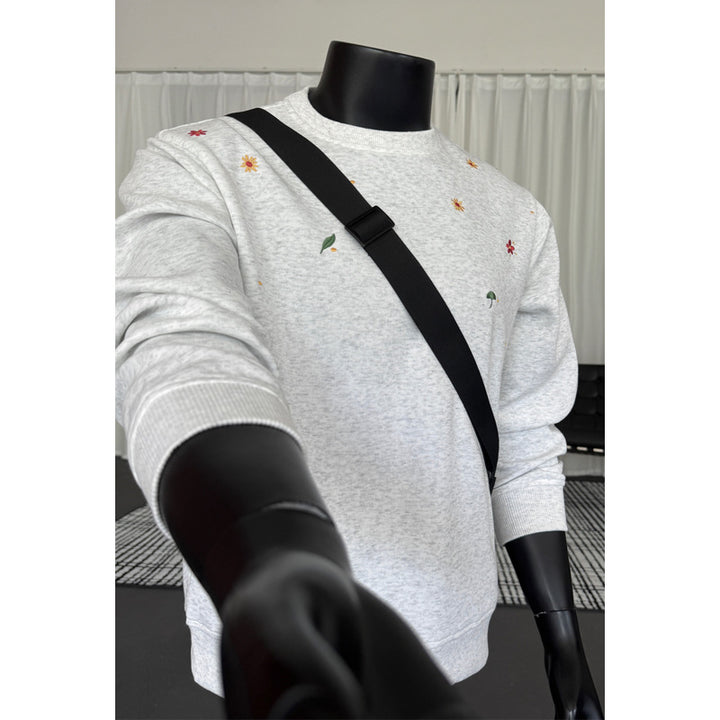 Damen Bequemer und stilvoller Sweatshirt mit floralem Design Drune