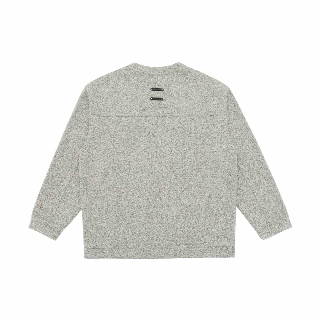 Unisex Feinstruktur-Sweatshirt mit Rundhalsausschnitt und Oversize‑Silhouette Drune