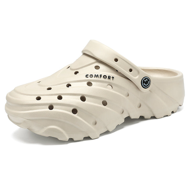Unisex nan leichte perforierte Komfort-Clogs mit ergonomischer EVA-Sohle und verstellbarem Fersenriemen Drune