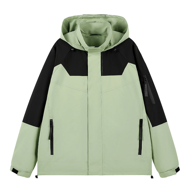 Herren Wasserabweisende technische Urban-Hoodiejacke mit ergonomischer Kapuze, verdecktem Reißverschluss und nahtverdeckten Utility‑Taschen Drune