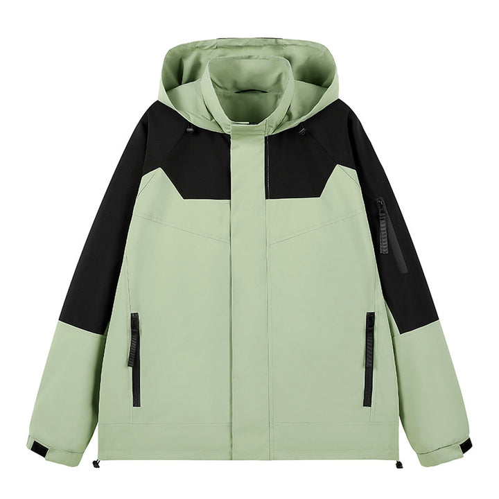 Herren Wasserabweisende technische Urban-Hoodiejacke mit ergonomischer Kapuze, verdecktem Reißverschluss und nahtverdeckten Utility‑Taschen Drune