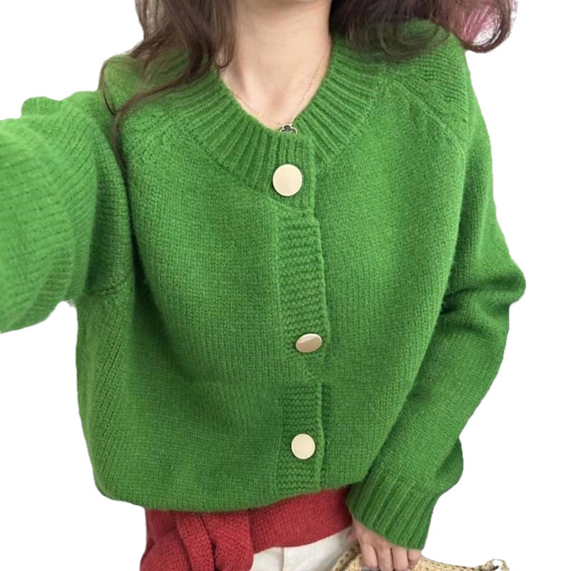 Damen Strickjacke mit Knopfdetails und lässigem Schnitt Drune