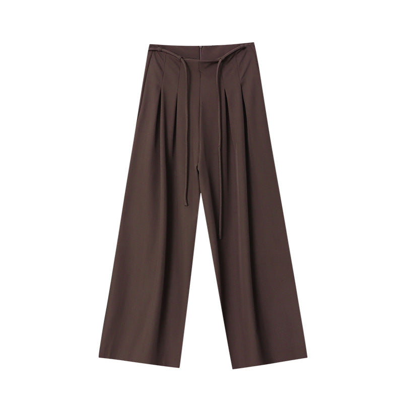 Damen Elegante High-Waist Palazzo-Hose Drune