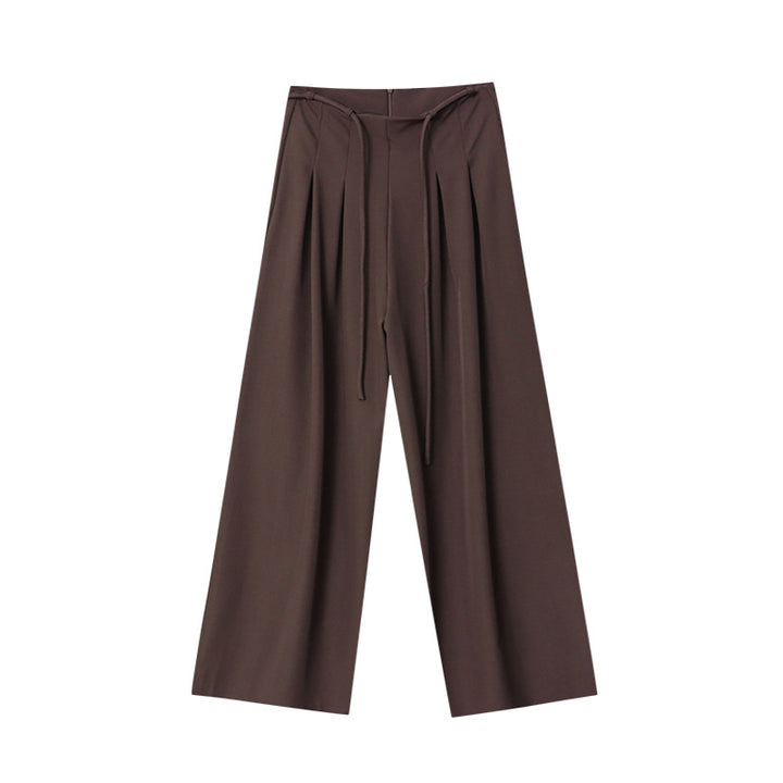Damen Elegante High-Waist Palazzo-Hose Drune