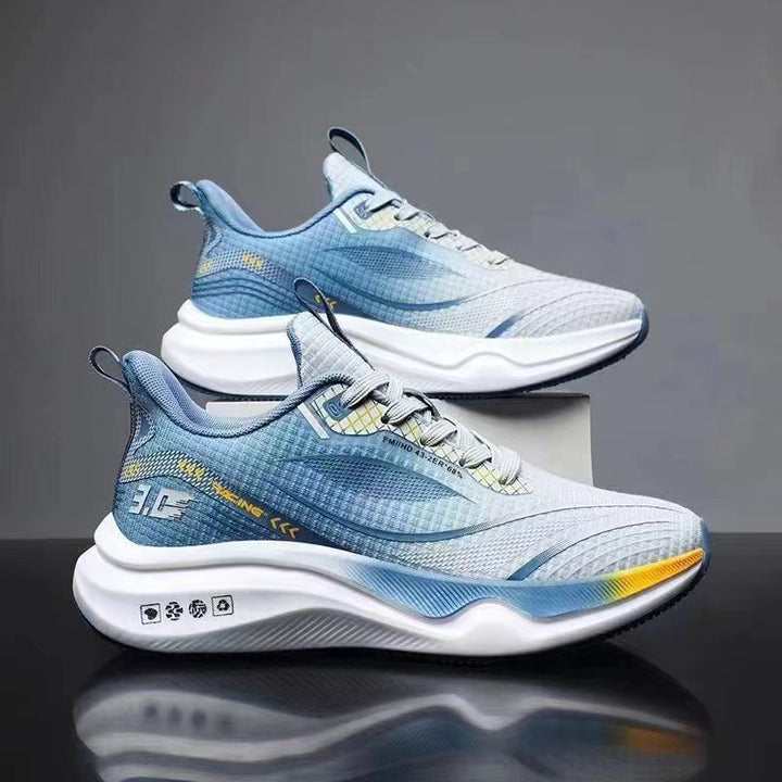 Unisex leichte Street-Running Sneaker mit geformter Energierückführungssohle und atmungsaktivem Netzoberteil Drune