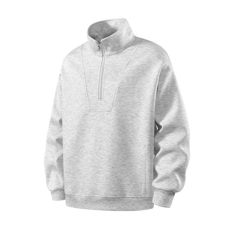 Herren Sportliche Stehkragen Sweatjacke