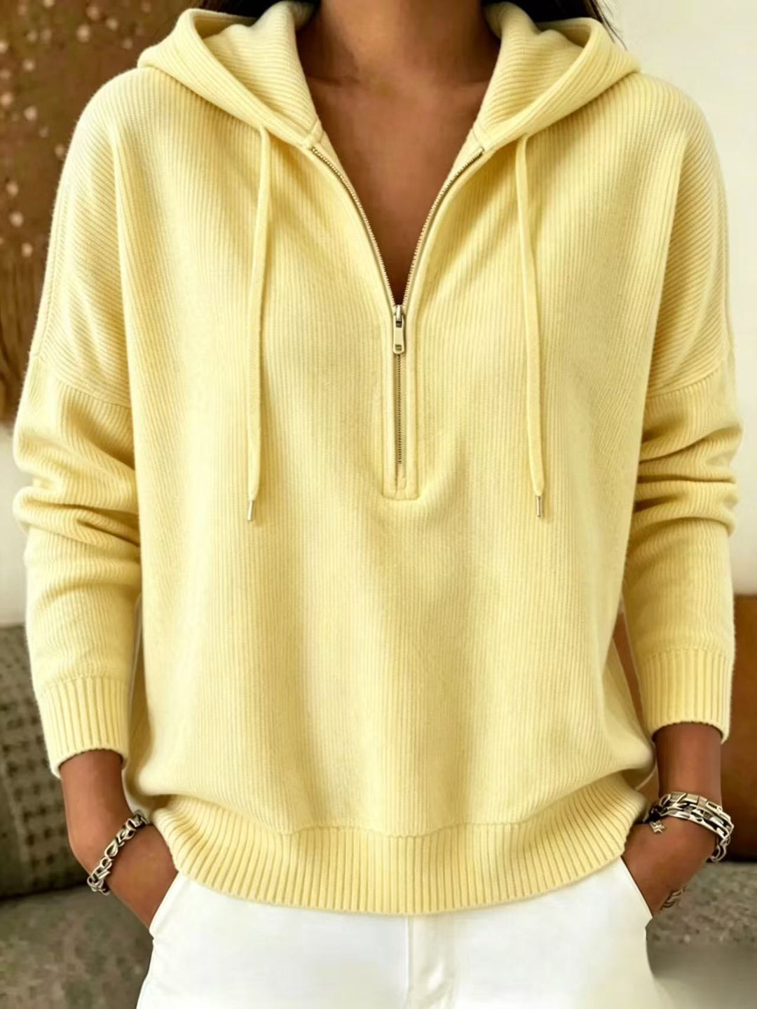 Damen Bequemer Kapuzenpullover Drune